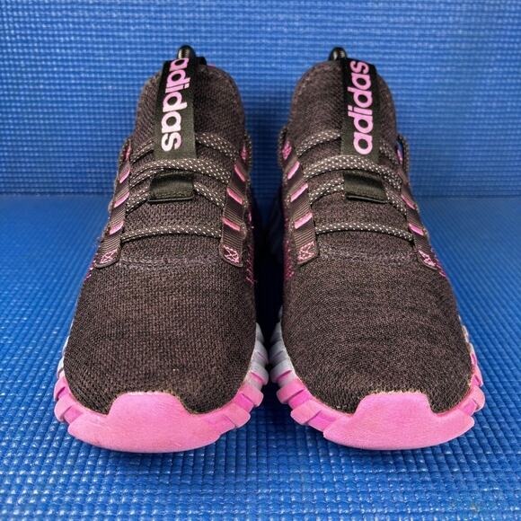 🔴 ADIDAS KAPTIR FLOW Kids-Girls  Size 4 Black Purple Running Shoes IH9905 - Picture 2 of 8